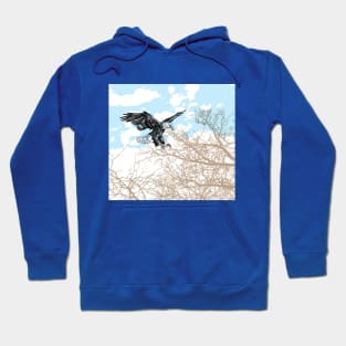 Bald eagle print Hoodie